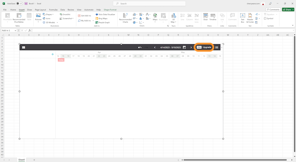 How to activate Project Plan license in Excel (2/3)